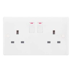 2 gang 2 way socket