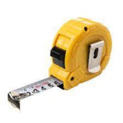 Tape measure -black & yellow 7.