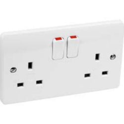 Double socket 13amp