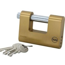yale padlock brass 80mm