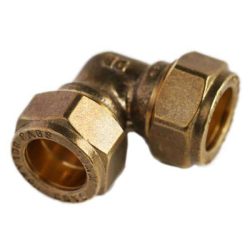 CU elbow compression 22mm