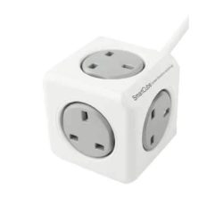 Adapter 4way white  round