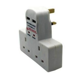 Adapter-USB-Blue and white 4way