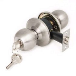 Knobset lockset silver