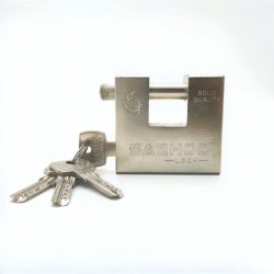 Padlock square hardened 74mm